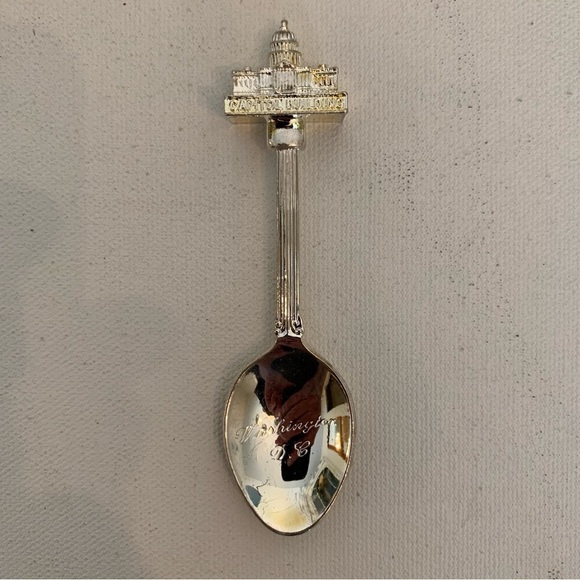 Washington DC Capital Collector Souvenir Spoon Watsons Silver Plated W Box 4.25" - Picture 3 of 10